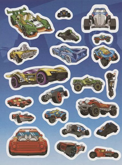 Фотография книги "Развивающая книжка с многоразовыми наклейками и постером № МНП 2002 "Hot Wheels""