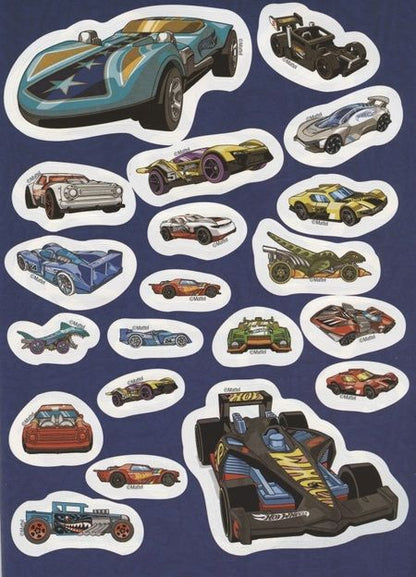 Фотография книги "Развивающая книжка с многоразовыми наклейками № МН 2001 "Hot Wheels. Самые  крутые трассы""