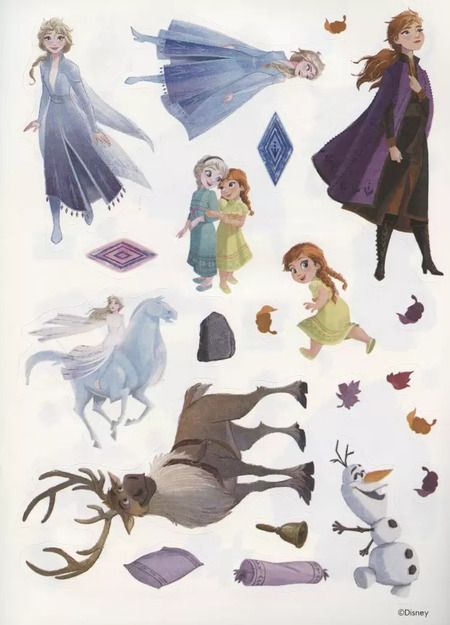 Фотография книги "Развивающая книжка с многоразовыми наклейками № МН 2004 "Холодное сердце 2. Новое приключения""