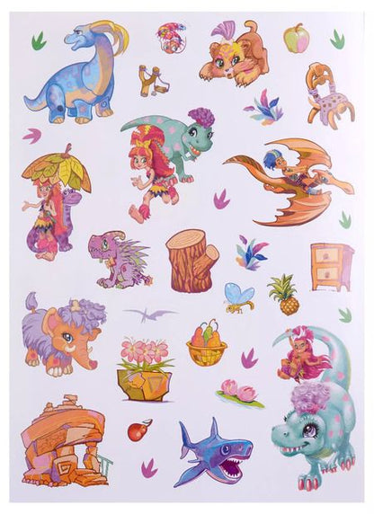 Фотография книги "Развивающая книжка с многоразовыми наклейками № МН 2108 "Cave Club. Первобытные истории""