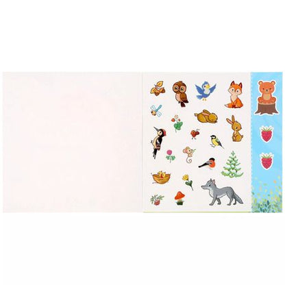 Фотография книги "Развивающие многоразовые наклейки. Лесные животные. 35 наклеек"