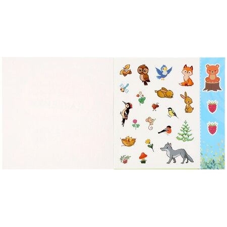 Фотография книги "Развивающие многоразовые наклейки. Лесные животные. 35 наклеек"