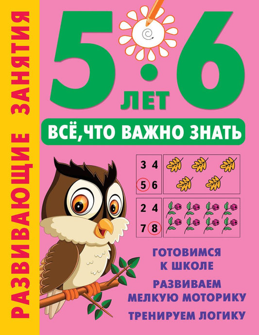 Обложка книги "Развивающие занятия. Всё, что важно знать. 5-6 лет"