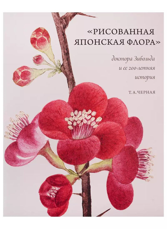 Обложка книги ""Рисованная Японская Флора" доктора Зибольда и ее 200-летняя история"