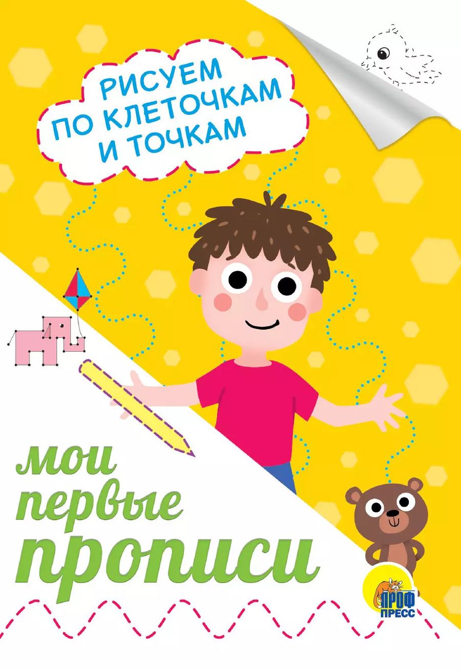 Обложка книги "Рисуем по клеточкам и точкам"