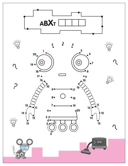 Фотография книги "Рисую по точкам. Роботы"
