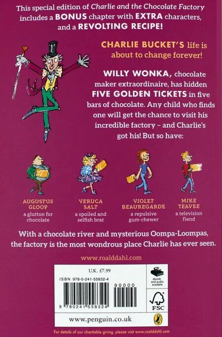 Фотография книги "Роалд Дал: Charlie and the сhocolate factory"