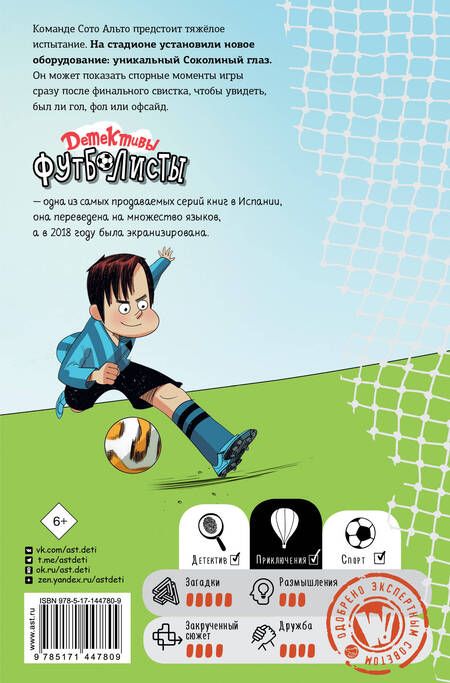 Фотография книги "Роберто Сантьяго: Детективы-футболисты. Тайна Соколиного глаза"