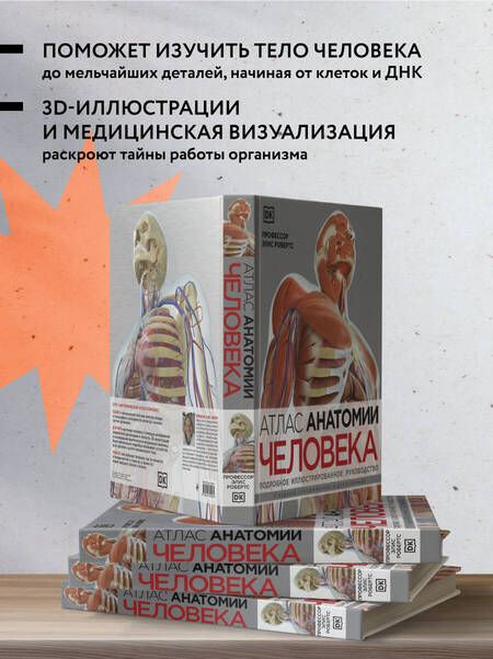 Фотография книги "Робертс: Атлас анатомии человека. Подробное иллюстрированное руководство"