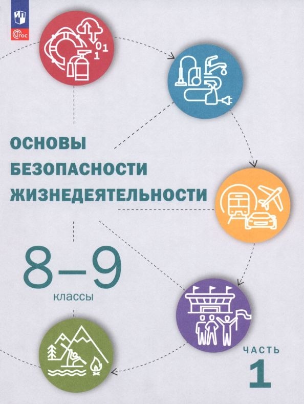 Обложка книги "Рудаков, Позднякова, Приорова: ОБЖ. 8-9 классы. Учебник. В 2-х частях"