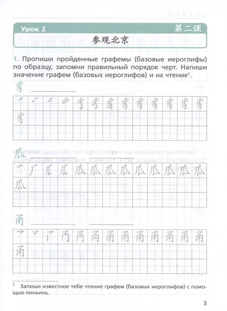 Фотография книги "Рукодельникова, Салазанова, Холкина: Китайский язык. Второй иностранный язык. 8 класс. Прописи"