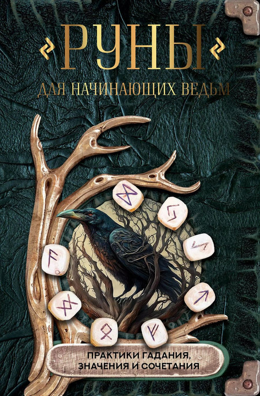 Обложка книги "Руны для начинающих ведьм: практики гадания, значения и сочетания"