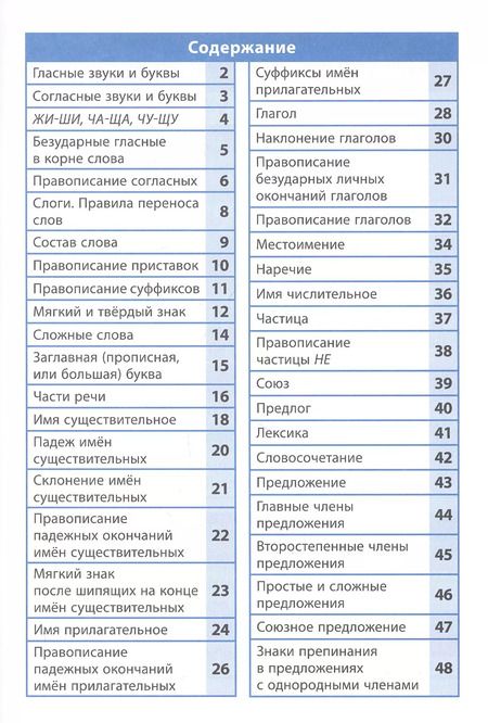 Фотография книги "Русский язык. 1- 4 класс. Справочник в таблицах"