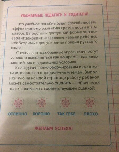 Фотография книги "Русский язык. 1 класс. Развиваем навыки грамотного письма"