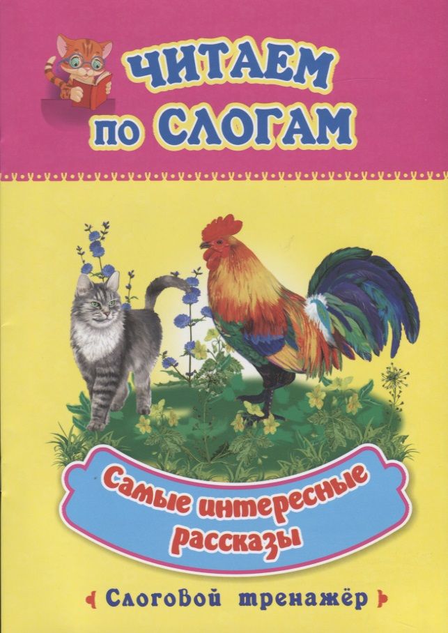 Обложка книги "Самые интересные рассказы. Слоговой тренажер"