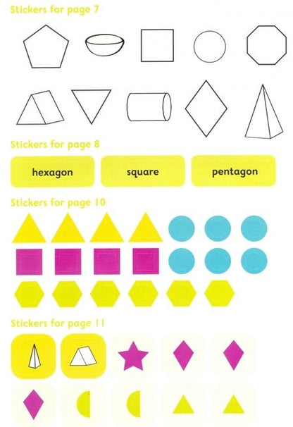 Фотография книги "Sarah Snashall: Shape and Measuring with Stickers. Age 6-7"