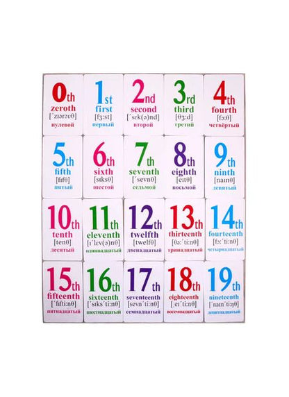 Фотография книги "Считаем на английском языке. Развивающие карточки"