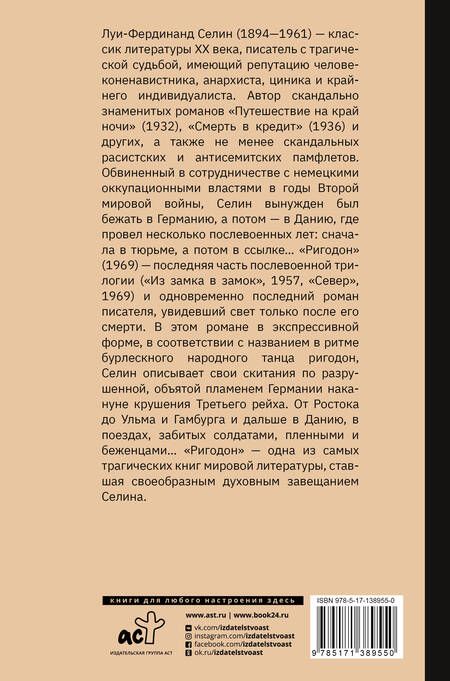 Фотография книги "Селин: Ригодон"
