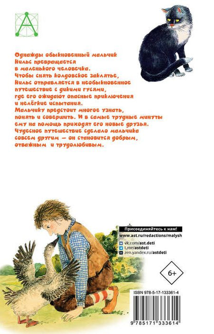 Фотография книги "Сельма Оттилия: Чудесное путешествие Нильса с дикими гусями"