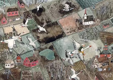 Фотография книги "Сельма Оттилия: Удивительное путешествие Нильса Хольгерссона с дикими гусями по Швеции"