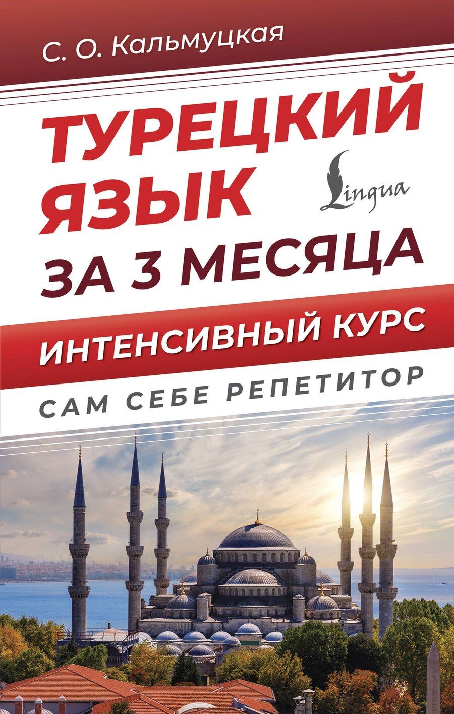 Обложка книги "Сэрап Кальмуцкая: Турецкий язык за 3 месяца. Интенсивный курс"