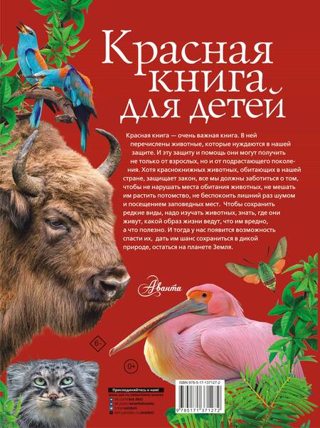 Фотография книги "Сергей Хрибар: Красная книга для детей. Редкие животные России"