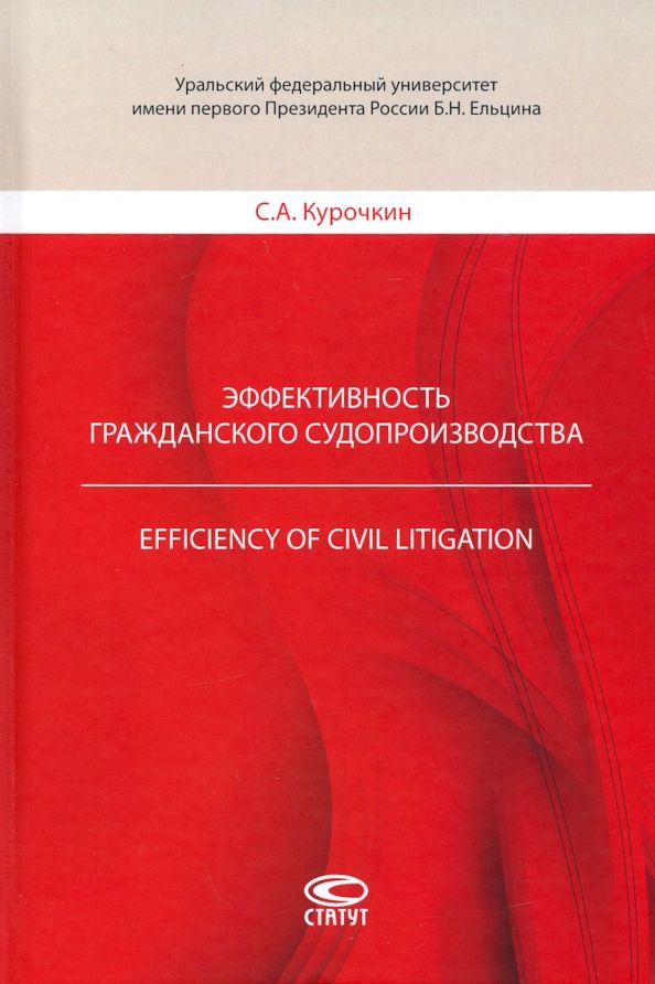 Обложка книги "Сергей Курочкин: Эффективность гражданского судопроизводства"