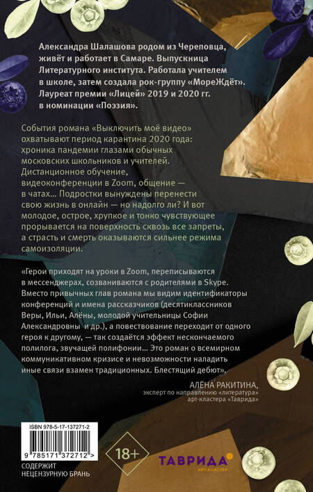 Фотография книги "Шалашова: Выключить моё видео"