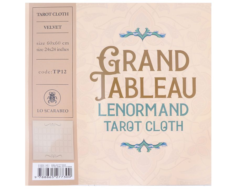 Обложка книги "Grand Tableau Lenormand Tarot Cloth / Скатерть Гранд Табло Ленорман (60x60 см)"