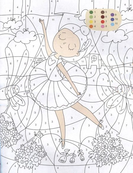 Фотография книги "Сказки. Раскраска по номерам"