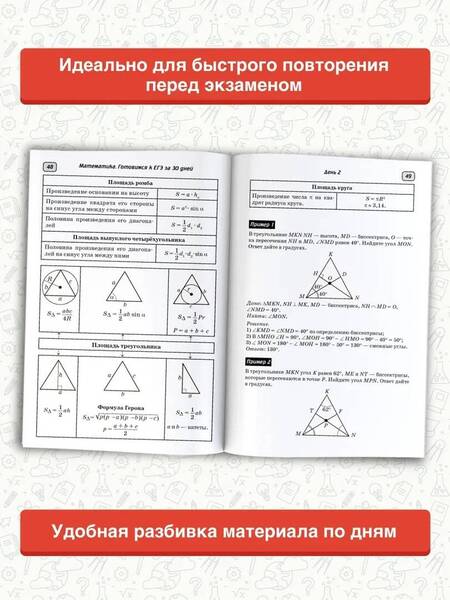Фотография книги "Слонимский, Слонимская: Математика. Готовимся к ЕГЭ за 30 дней. Профильный уровень"