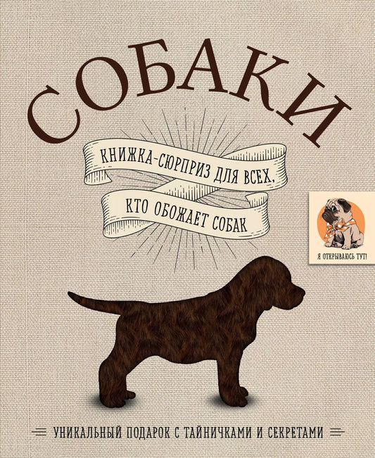 Обложка книги "Собаки. Книжка-сюрприз для всех, кто обожает собак"