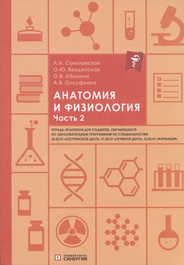 Обложка книги "Соколовская, Введенская, Абанина: Анатомия и физиология. Тетрадь-практикум. Часть 2"