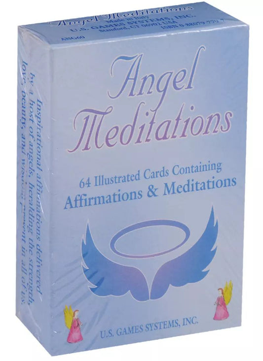 Обложка книги "Sonia Cafe: Таро Аввалон, Angel Meditation Cards Ангельские медитационные карты (карты+инструкция на англ. яз.) (коробка)"