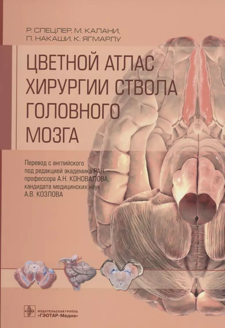 Обложка книги "Спецлер, Калани, Накаши, Ягмарлу: Цветной атлас хирургии ствола головного мозга"
