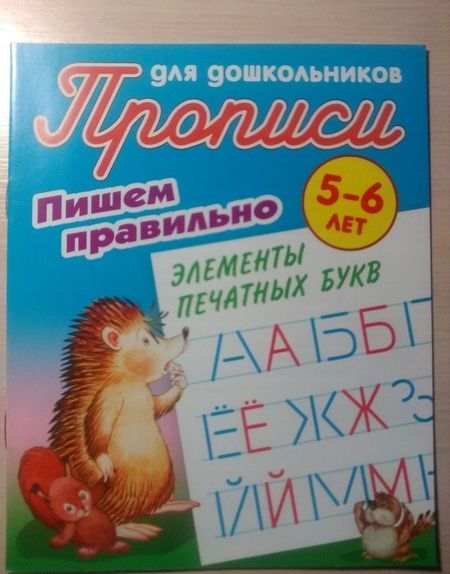 Фотография книги "Станислав Петренко: Пишем правильно элементы печатных букв"