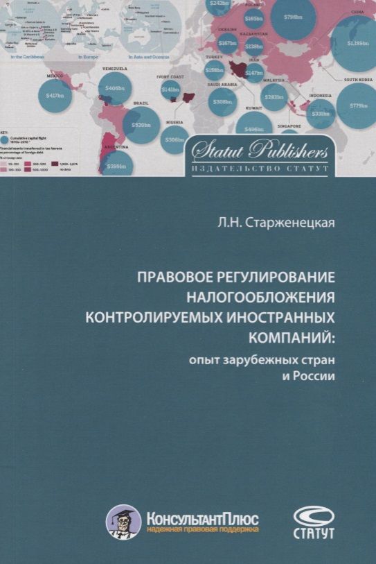 Обложка книги "Старженецкая: Правовое регулирование налогообложения контролируемых иностранных компаний"