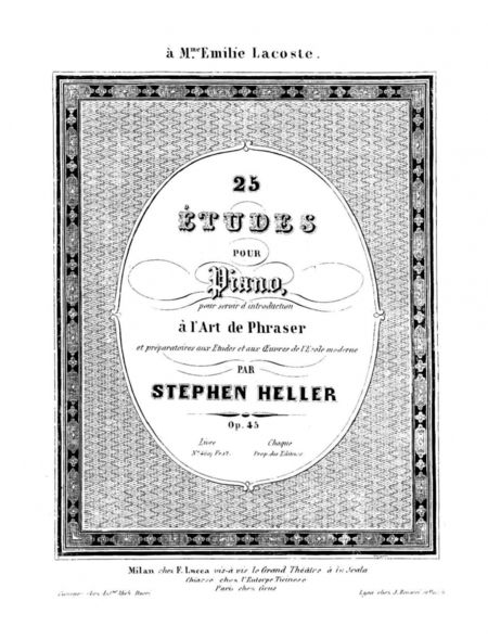 Фотография книги "Стефан Геллер: 25 этюдов для фортепиано. Соч.45. Ноты"