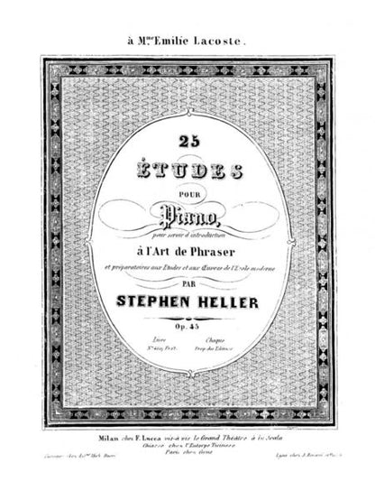 Фотография книги "Стефан Геллер: 25 этюдов для фортепиано. Соч.45. Ноты"