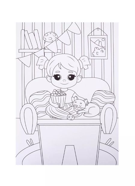 Фотография книги "Страна девчонок. Раскраска"