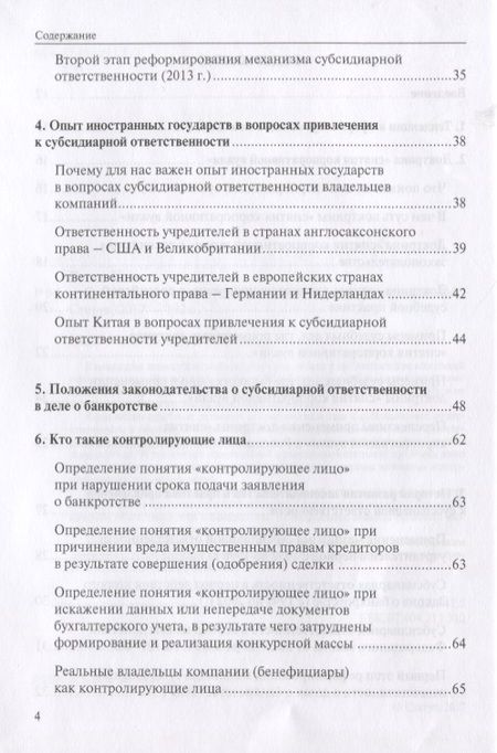 Фотография книги "Субсидиарная ответственность в РФ (Рыков)"