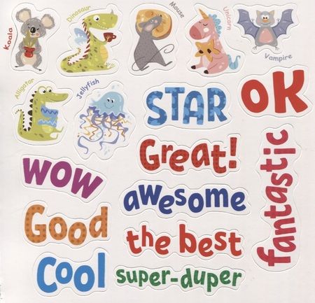 Фотография книги "Суперплакат. Английский алфавит. 36 многоразовых супернаклеек"