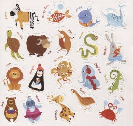 Фотография книги "Суперплакат. Английский алфавит. 36 многоразовых супернаклеек"