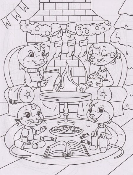 Фотография книги "Сурикаты и зимние истории: книжка-раскраска с наклейками"