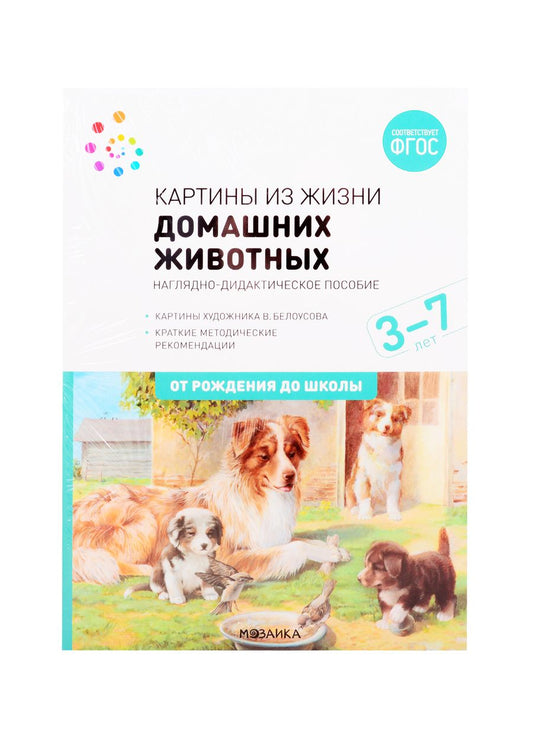 Обложка книги "Светлана Николаева: Картины из жизни домашних животных. Наглядно-дидактическое пособие. 3-7 лет. ФГОС"