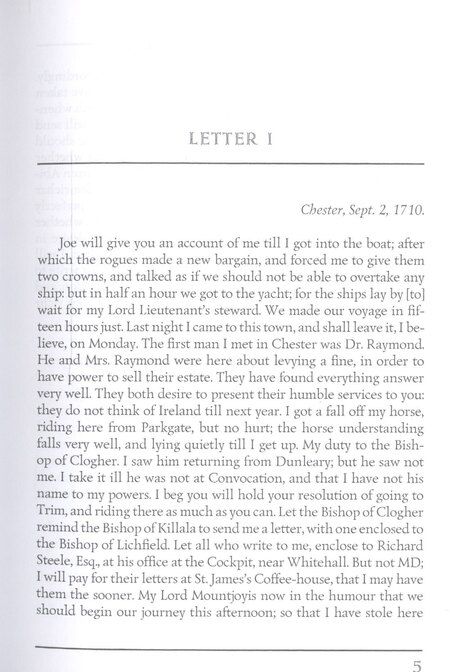Фотография книги "Swift, Свифт: The Journal to Stella = Дневник для Стеллы: на англ.яз"