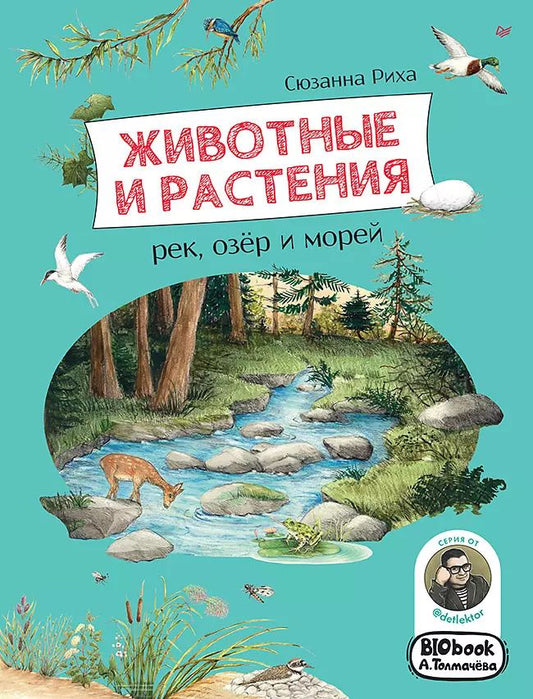 Обложка книги "Сюзанна Риха: Животные и растения рек, озёр и морей. BIObook А. Толмачёва"