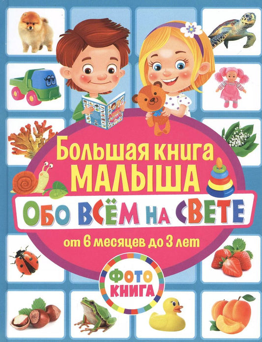 Обложка книги "Тамара Скиба: Большая книга малыша обо всем на свете. От 6 месяцев до 3 лет. Фотокнига"