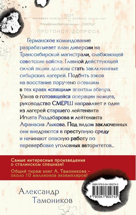 Фотография книги "Тамоников: Дорога особого значения"