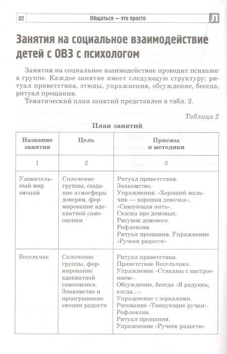 Фотография книги "Танцюра, Савина: Общаться - это просто. Занятия по взаимодействию с ребенком с ОВЗ: Учебно-методическое пособие. Часть 2"